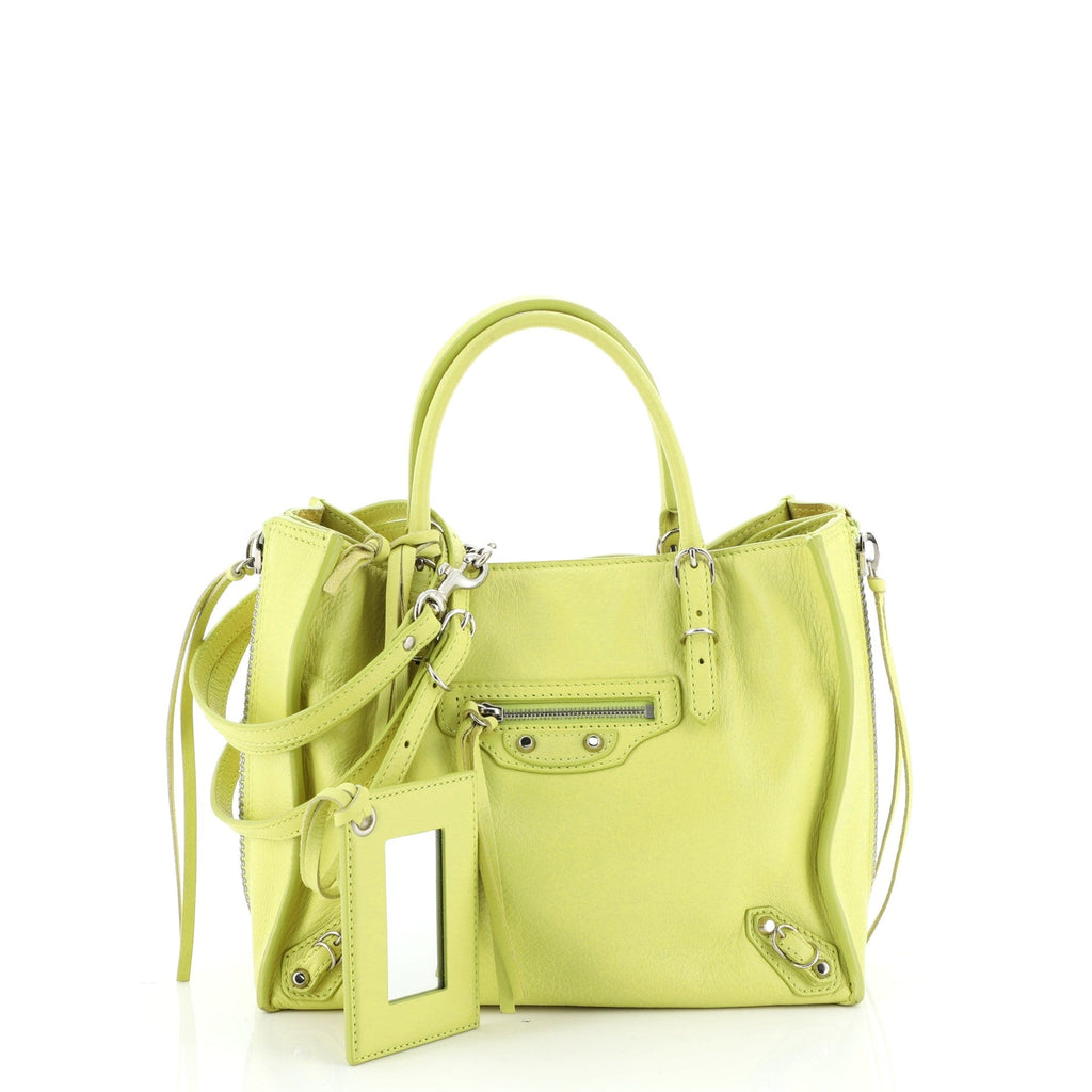 Papier A4 Zip Around Classic Studs Bag Leather Mini