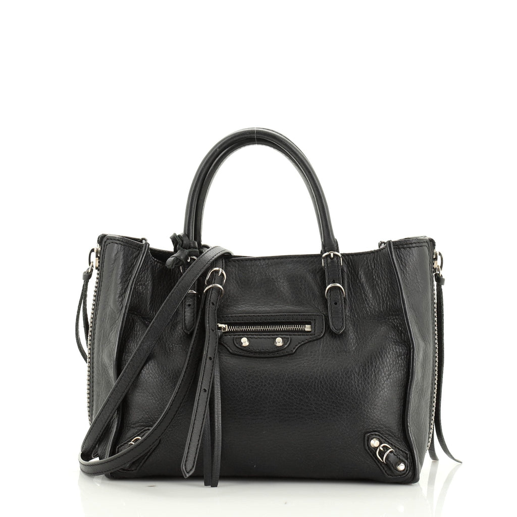 Papier A4 Zip Around Classic Studs Bag Leather Mini