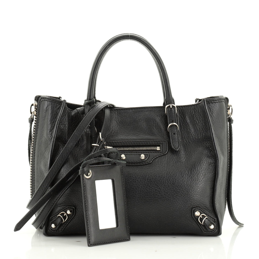 Papier A4 Zip Around Classic Studs Bag Leather Mini