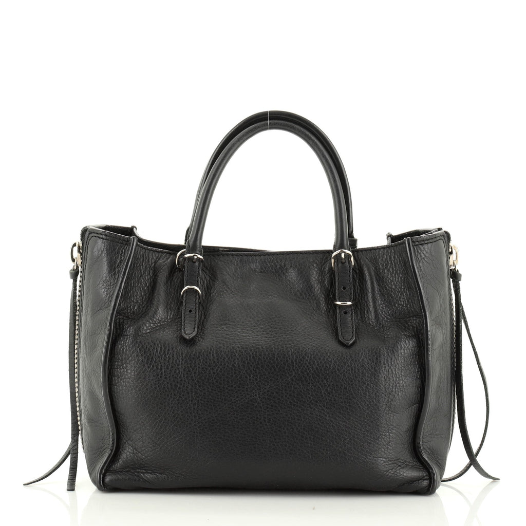 Papier A4 Zip Around Classic Studs Bag Leather Mini