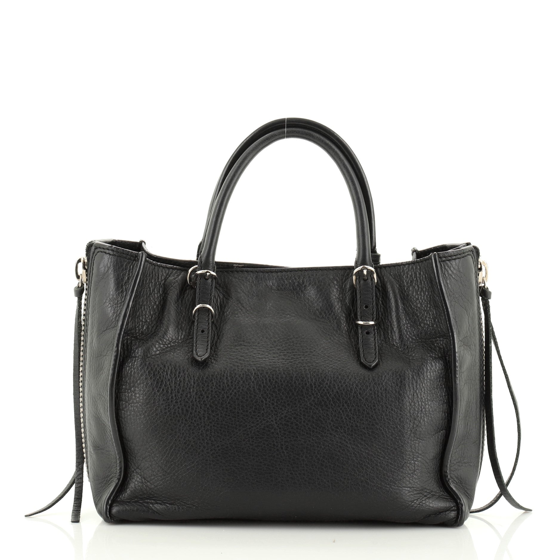 Papier A4 Zip Around Classic Studs Bag Leather Mini