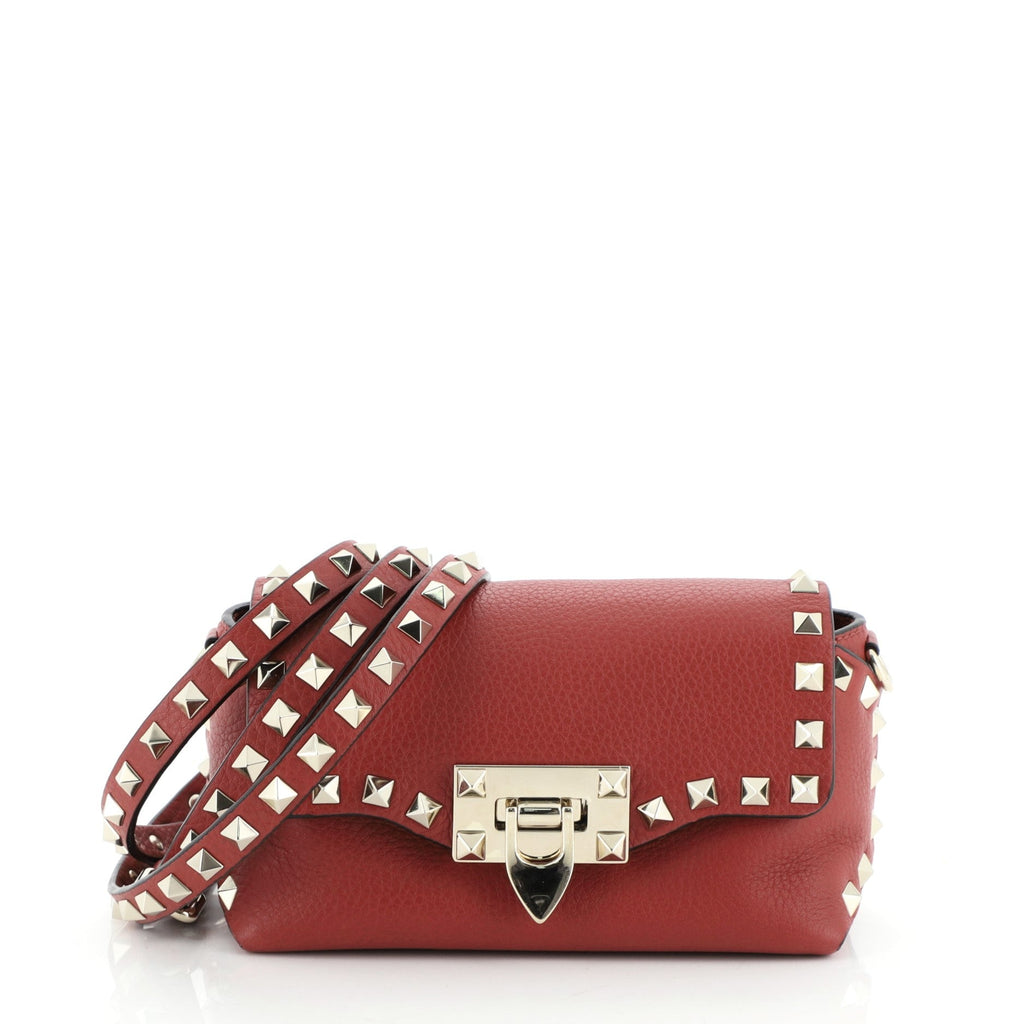 Rockstud Flip Lock Flap Bag Leather Mini