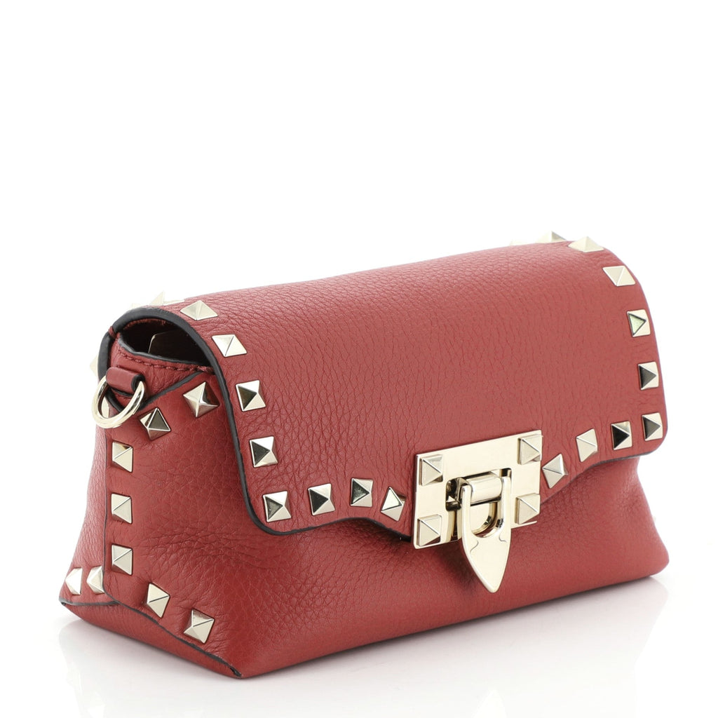 Rockstud Flip Lock Flap Bag Leather Mini