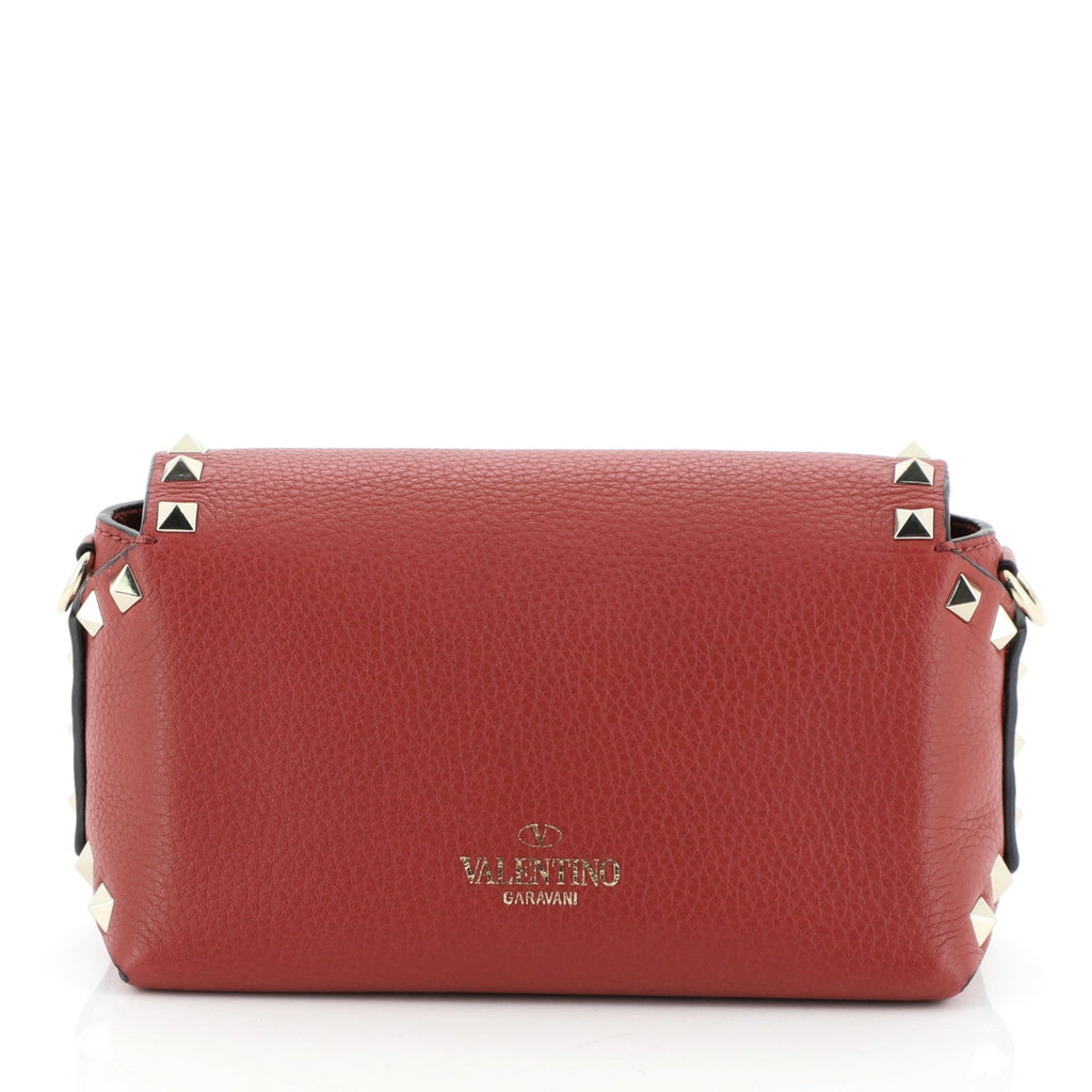 Rockstud Flip Lock Flap Bag Leather Mini