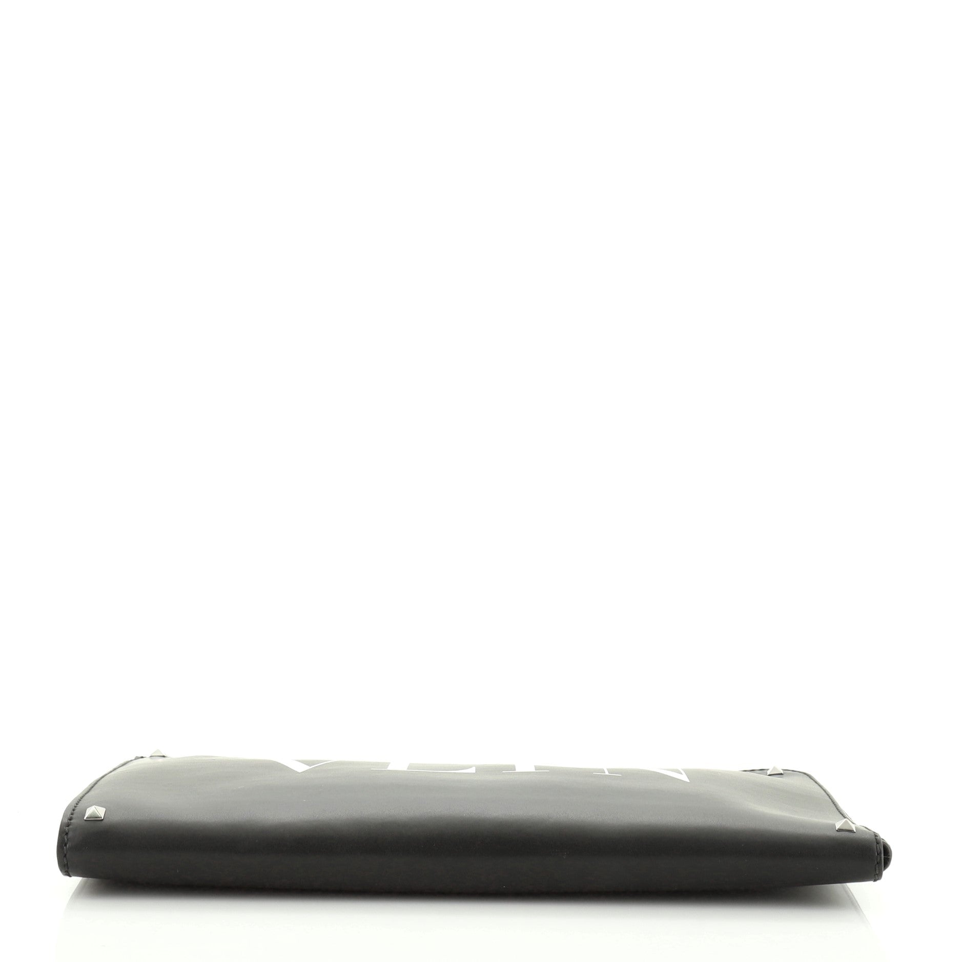 VLTN Zip Clutch Printed Leather