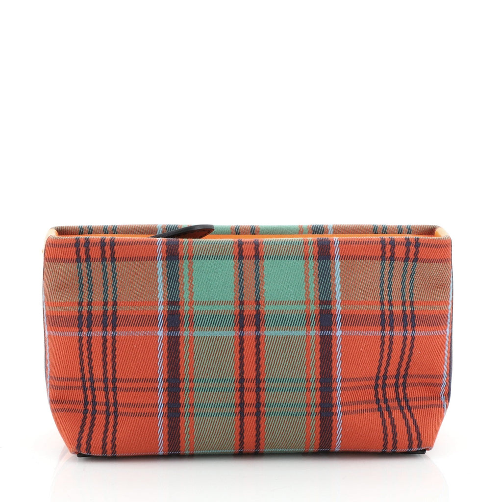 Wristlet Clutch Tartan Cotton