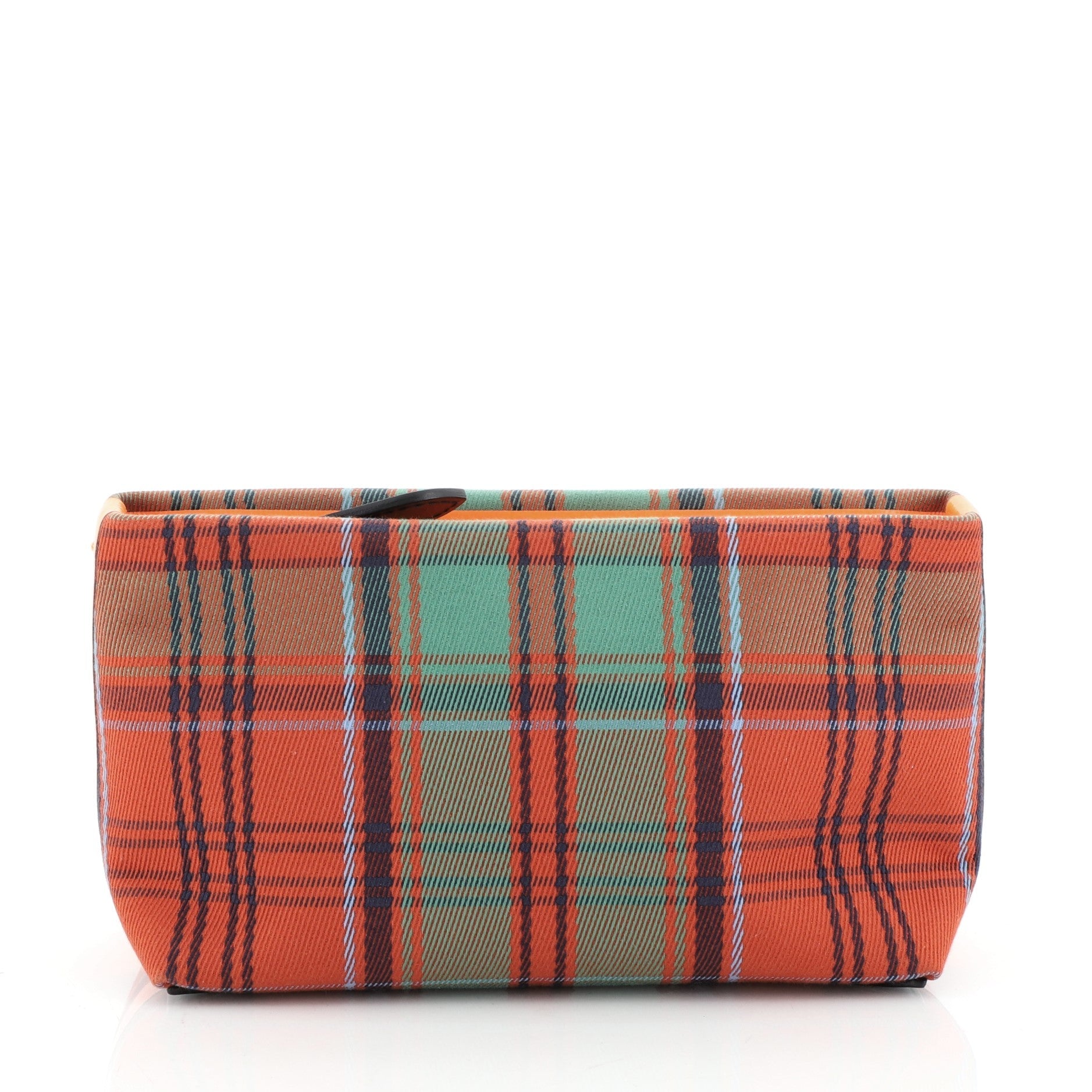 Wristlet Clutch Tartan Cotton