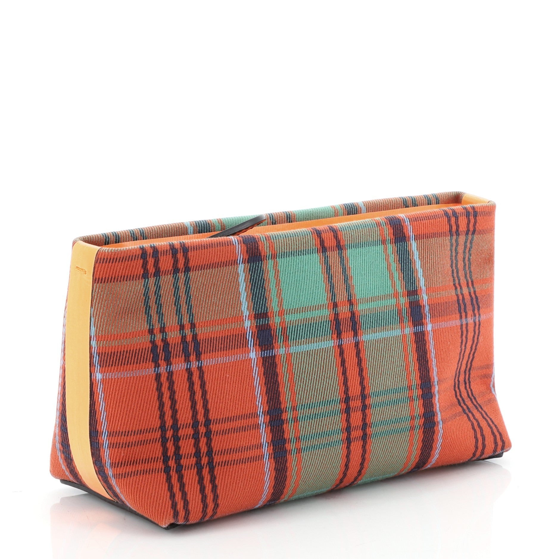 Wristlet Clutch Tartan Cotton