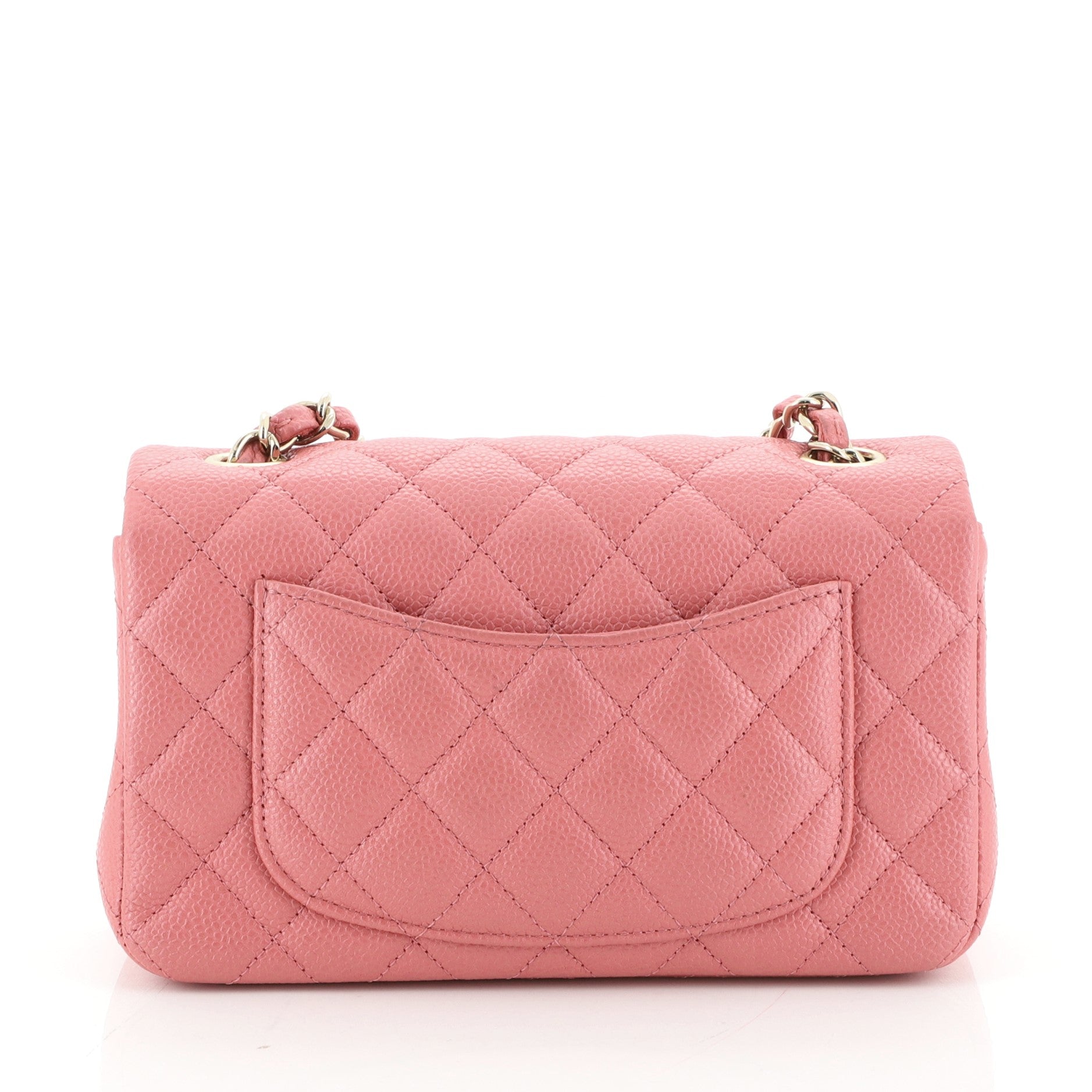 Classic Single Flap Bag Quilted Iridescent Caviar Mini