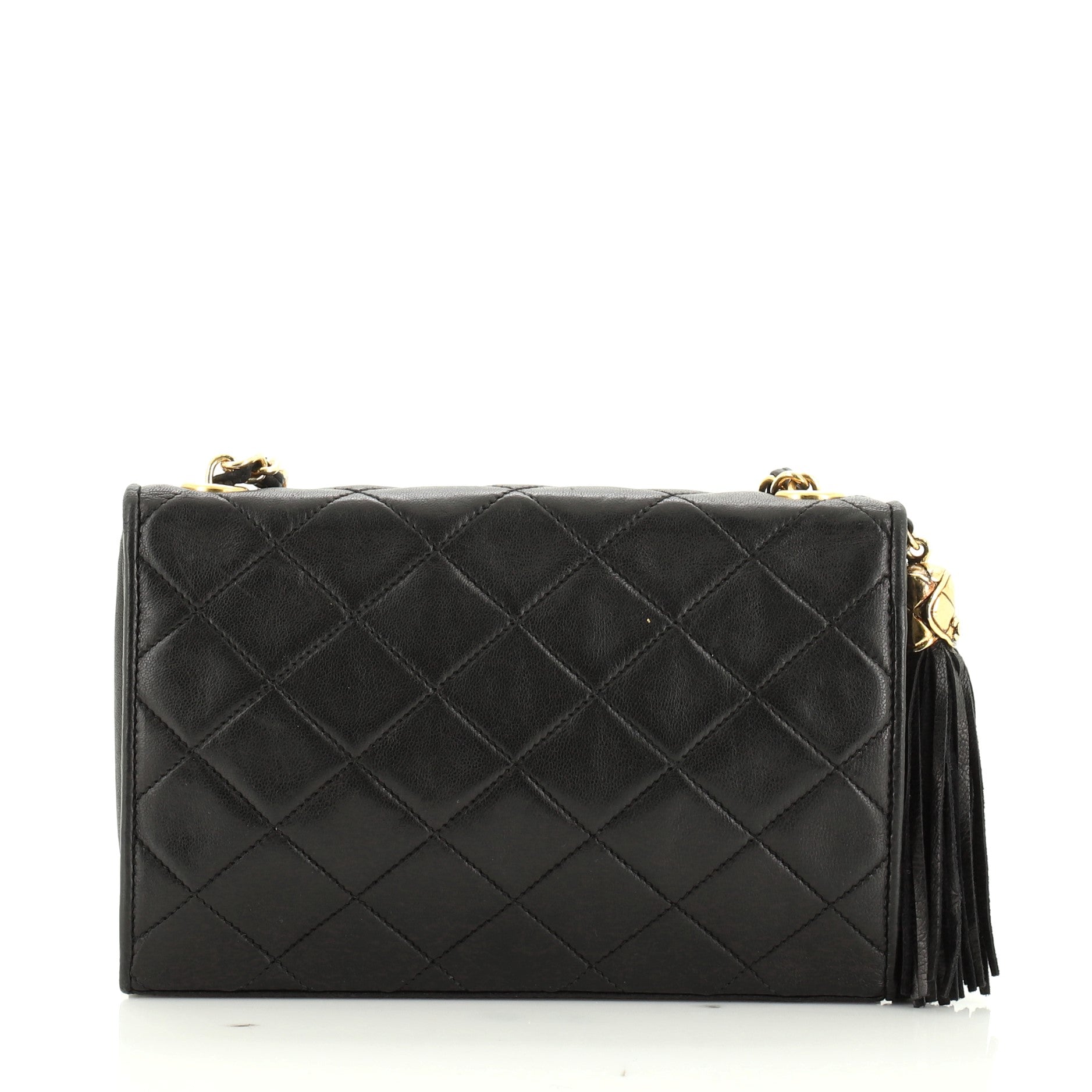 Vintage Diamond CC Flap Bag Quilted Lambskin Mini