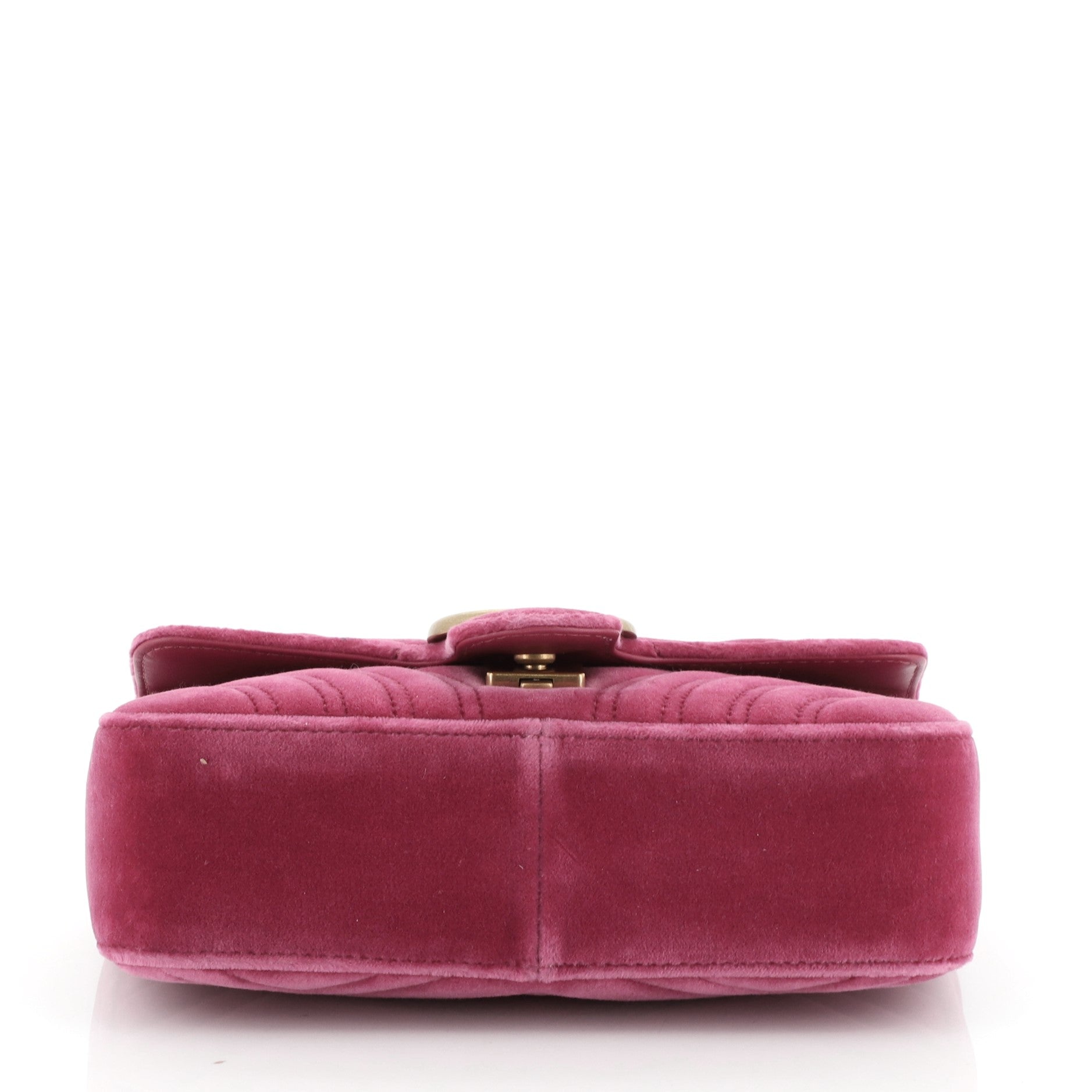 GG Marmont Flap Bag Matelasse Velvet Mini