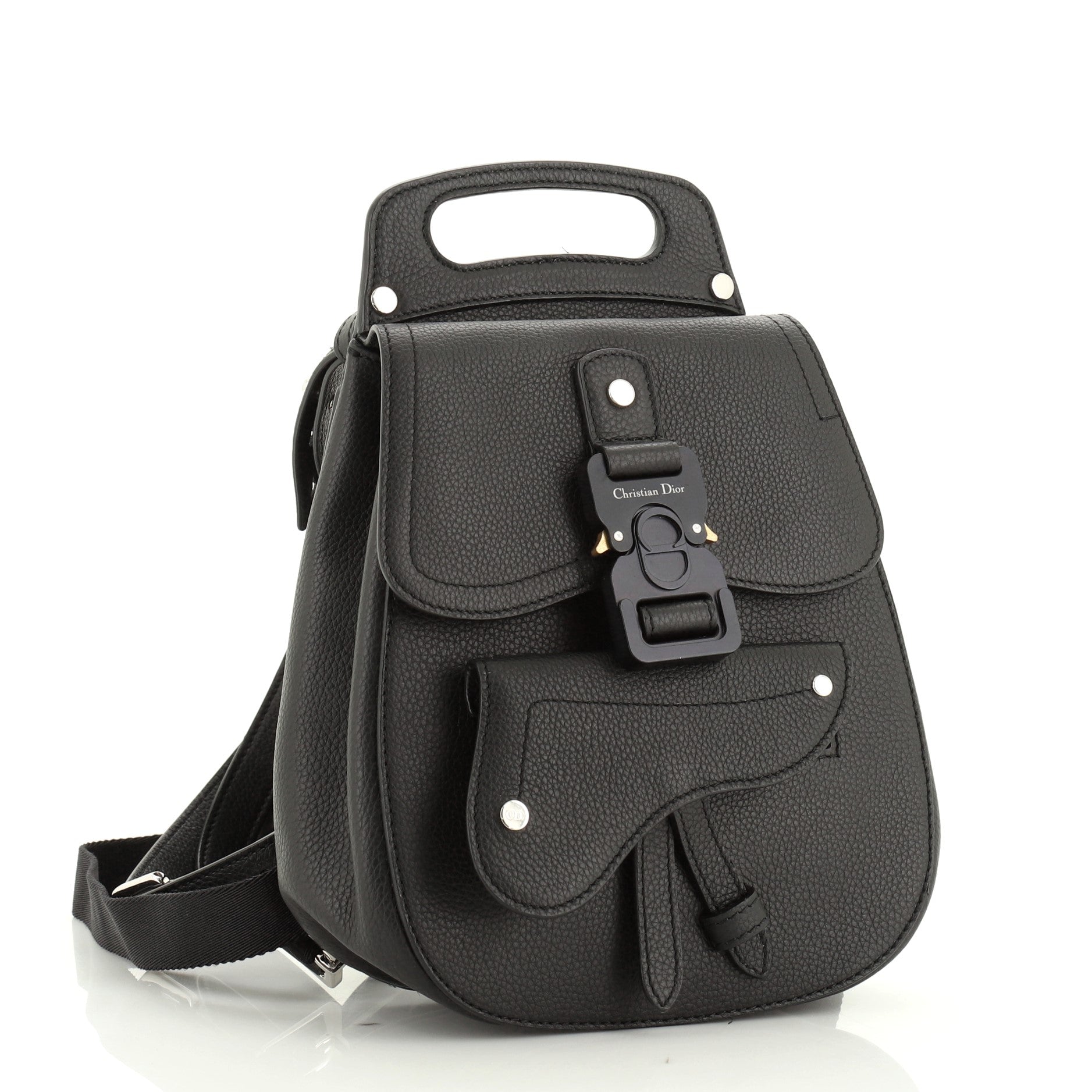 Saddle Backpack Leather Mini