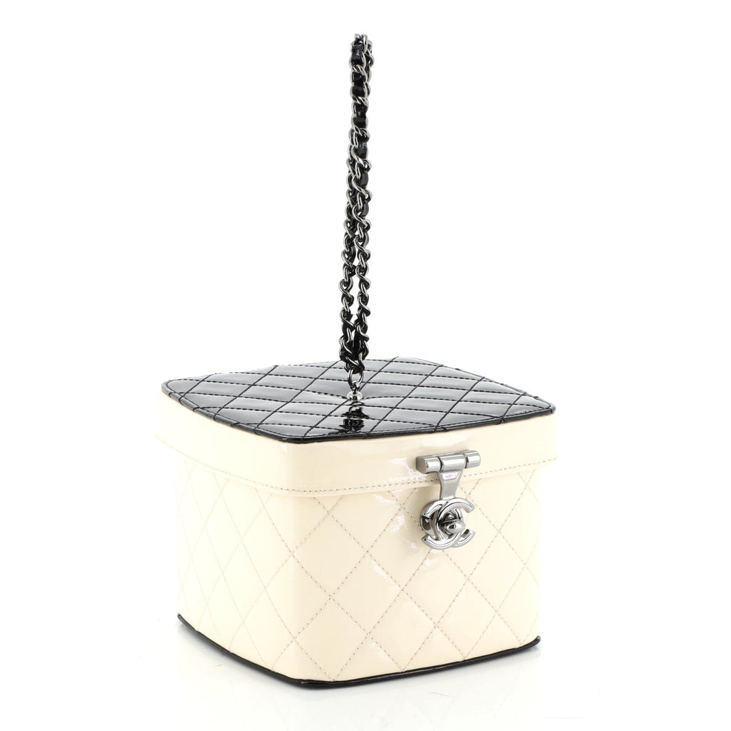 Makeup Case Minaudiere Quilted Patent Mini