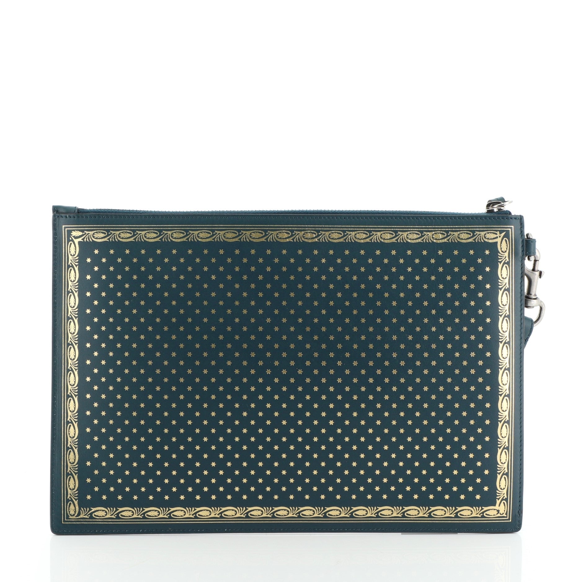 Wristlet Clutch Limited Edition Printed Leather
