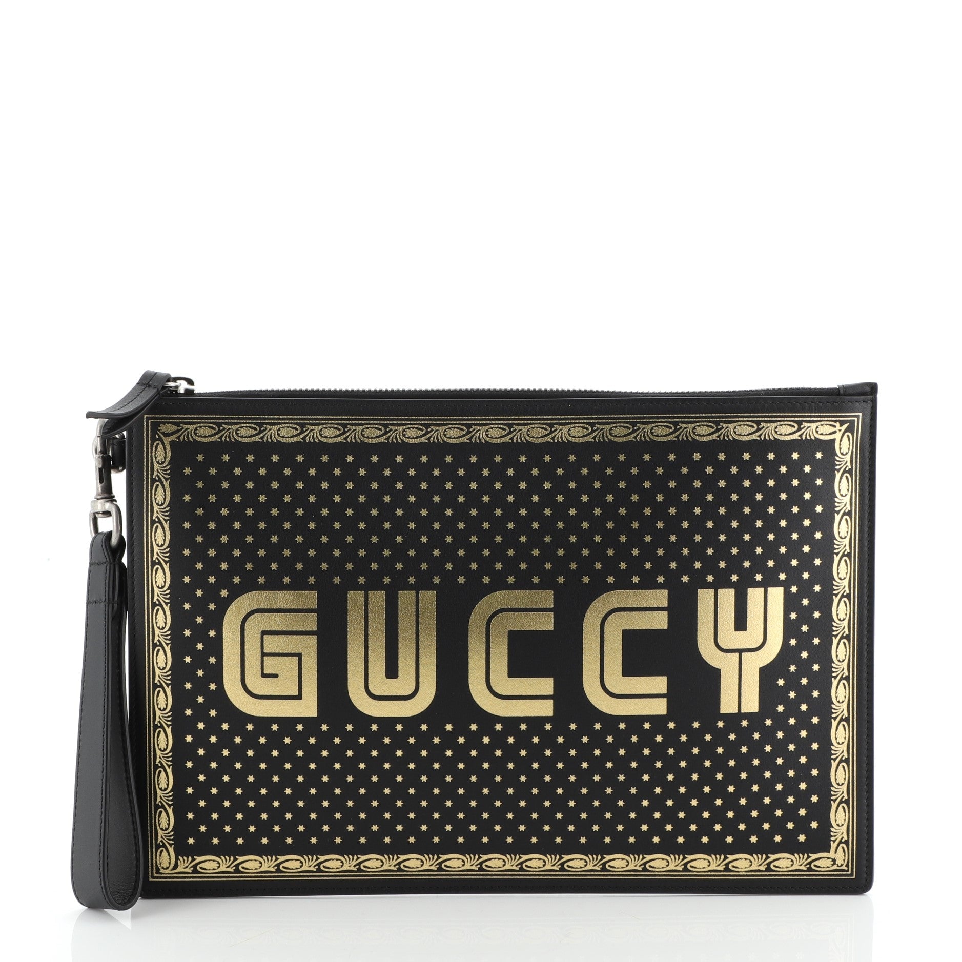 Wristlet Clutch Limited Edition Printed Leather