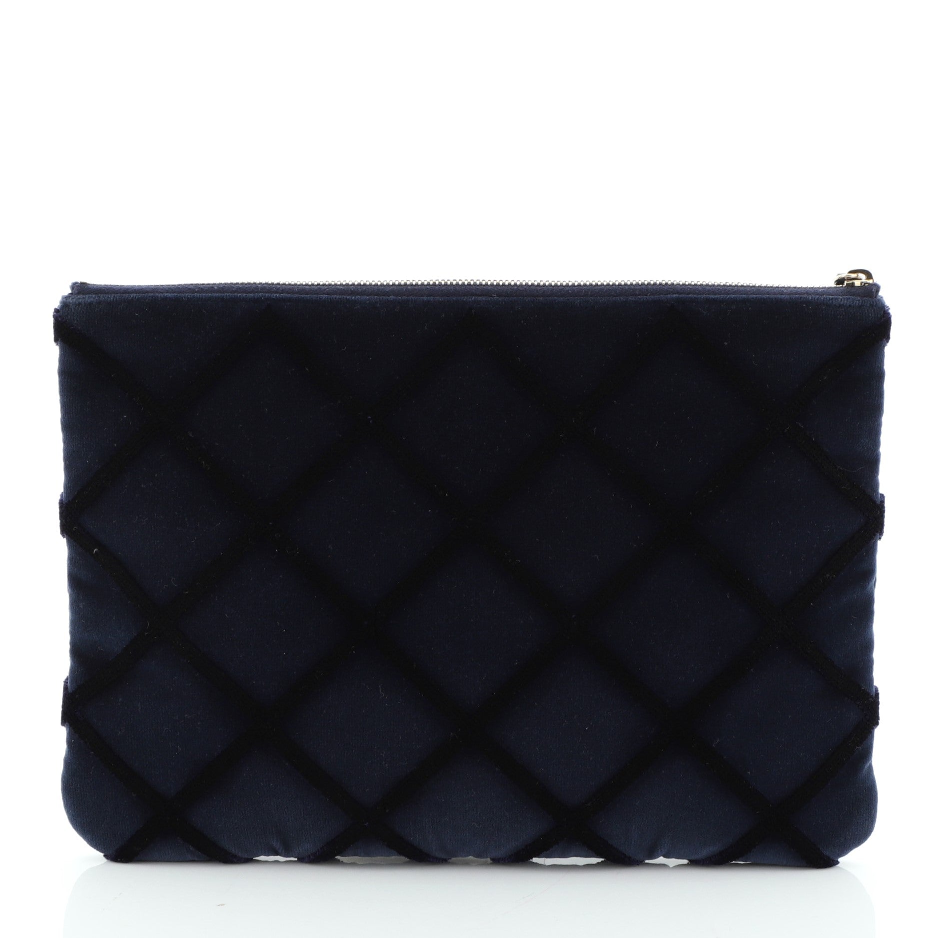 O Case Clutch Quilted Velvet Medium