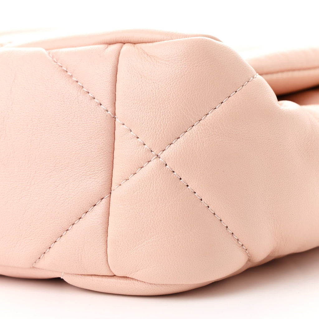 Lambskin Quilted Medium Chanel 19 Flap Pink