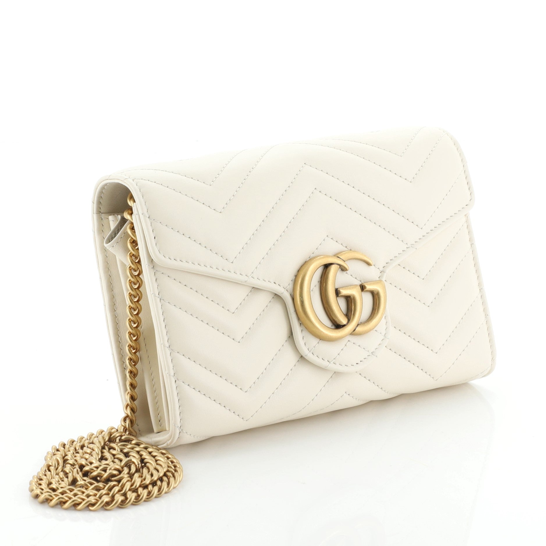 GG Marmont Chain Wallet Matelasse Leather Mini