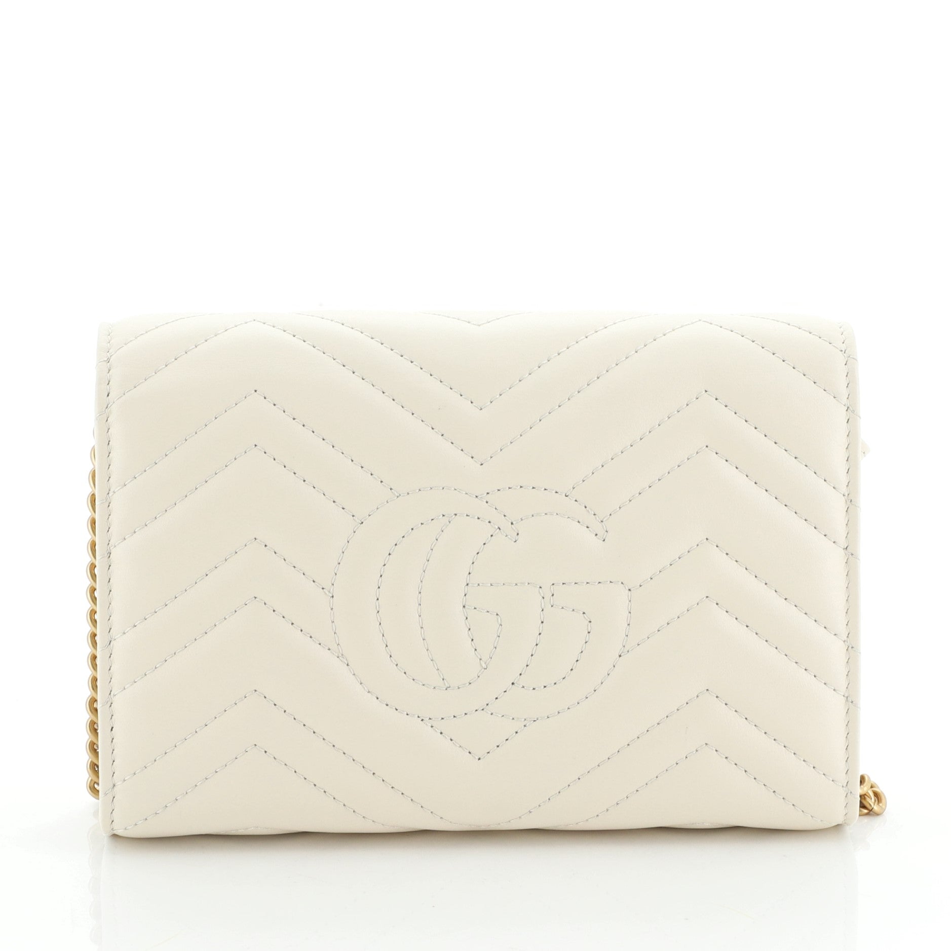 GG Marmont Chain Wallet Matelasse Leather Mini