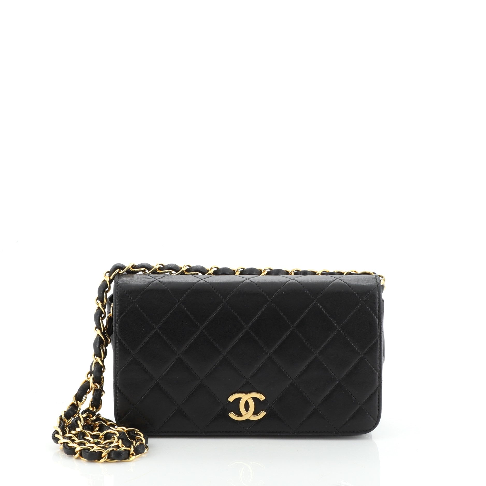 Vintage Full Flap Bag Quilted Lambskin Mini