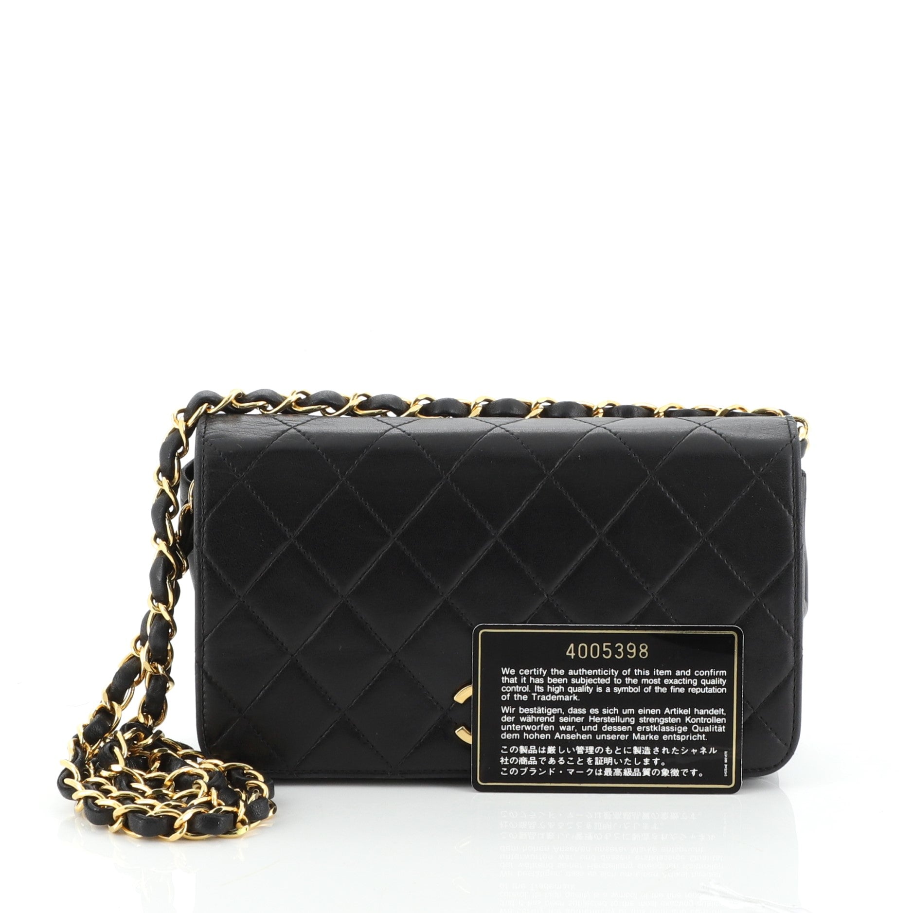 Vintage Full Flap Bag Quilted Lambskin Mini