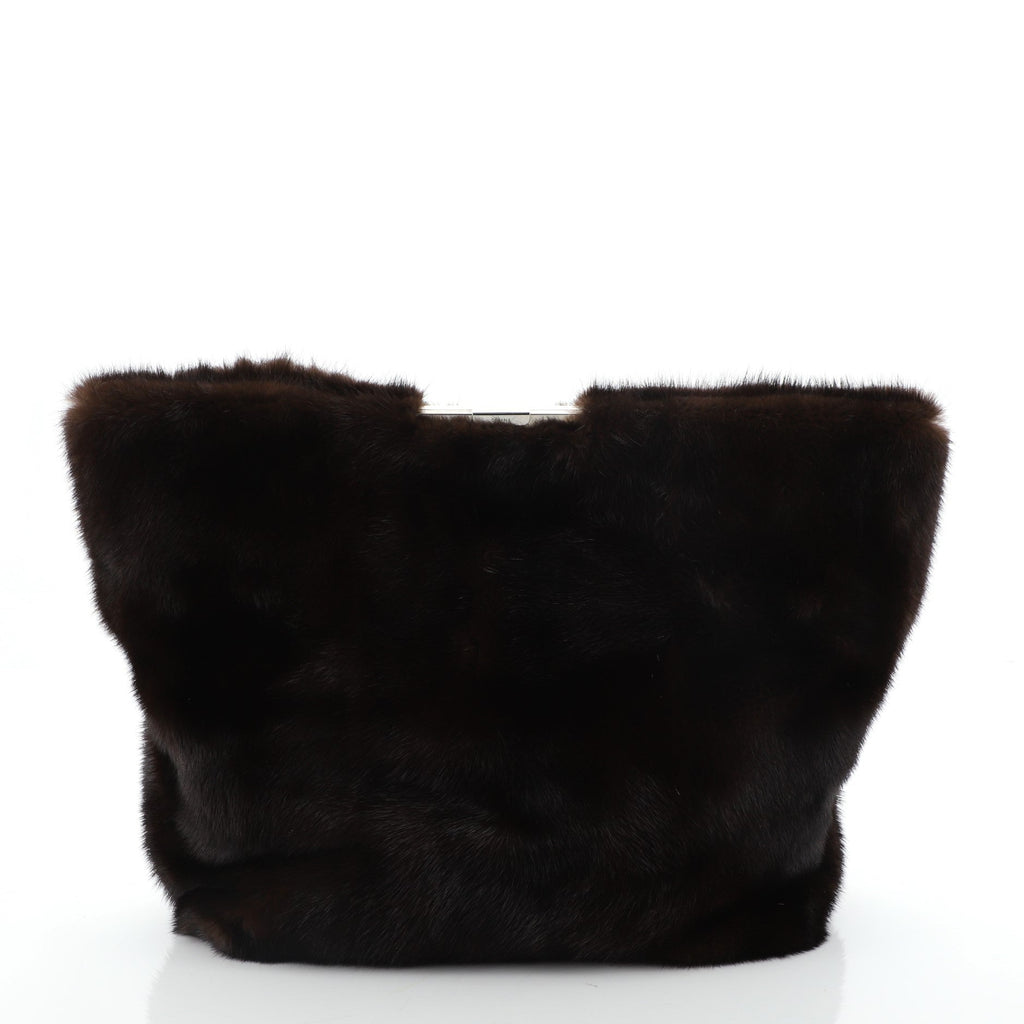 Fold Over Clutch Mink
