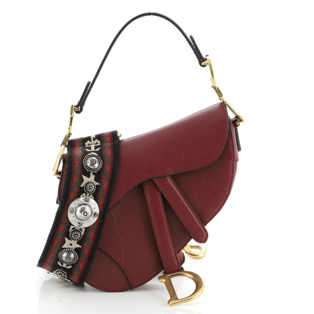 Saddle Handbag Leather Mini