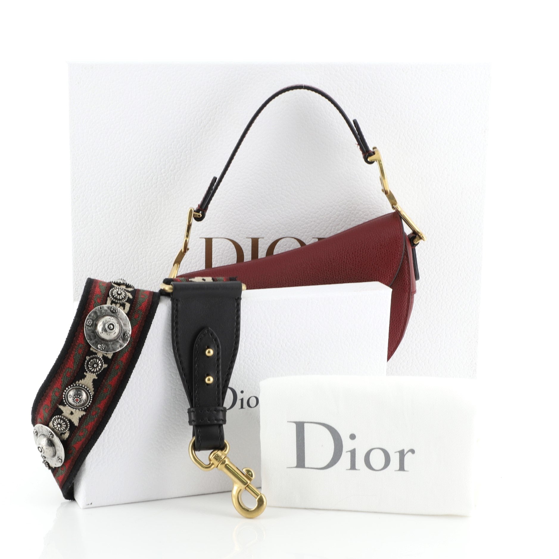 Saddle Handbag Leather Mini
