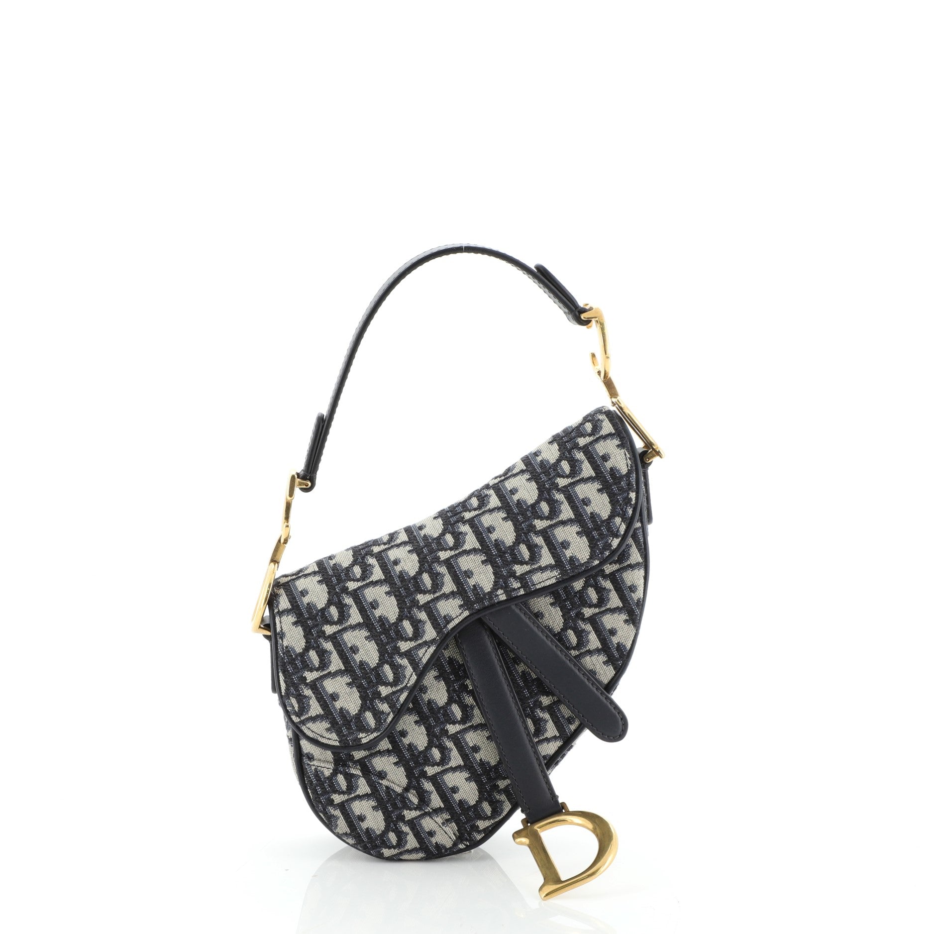 Saddle Handbag Oblique Canvas Mini