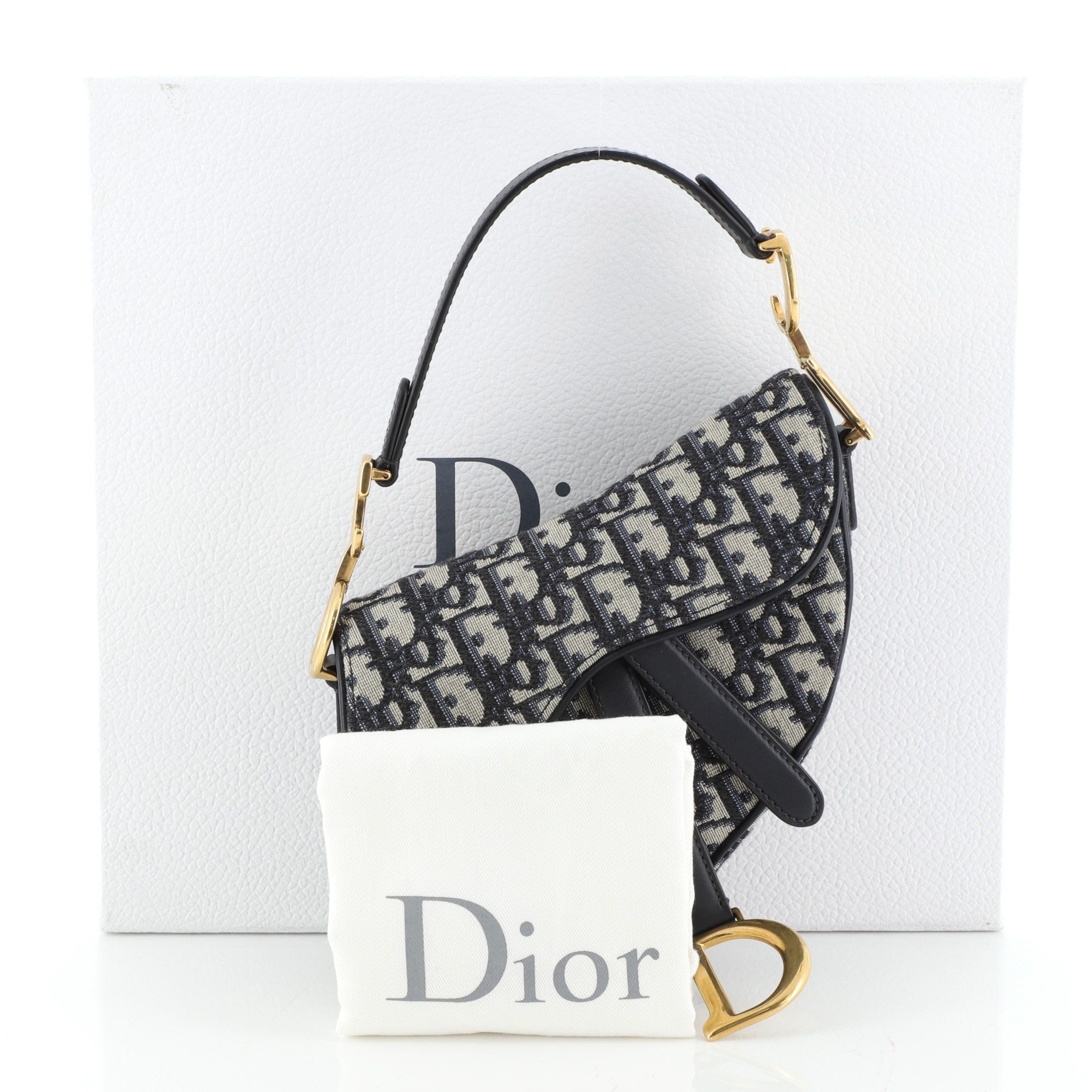 Saddle Handbag Oblique Canvas Mini