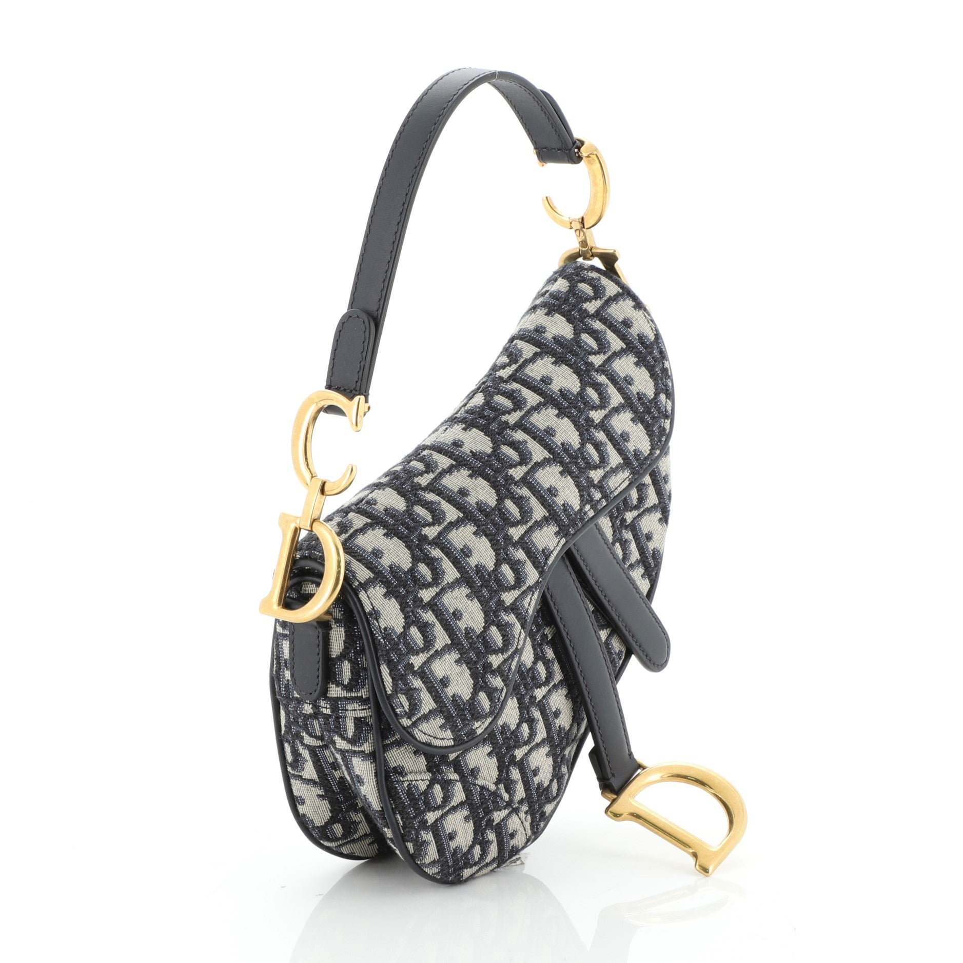 Saddle Handbag Oblique Canvas Mini