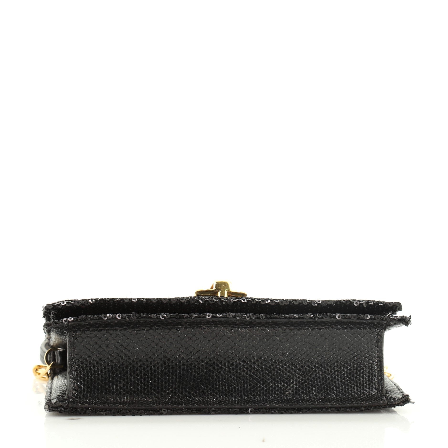 Sedgwick Chain Clutch Sequins and Snakeskin Small