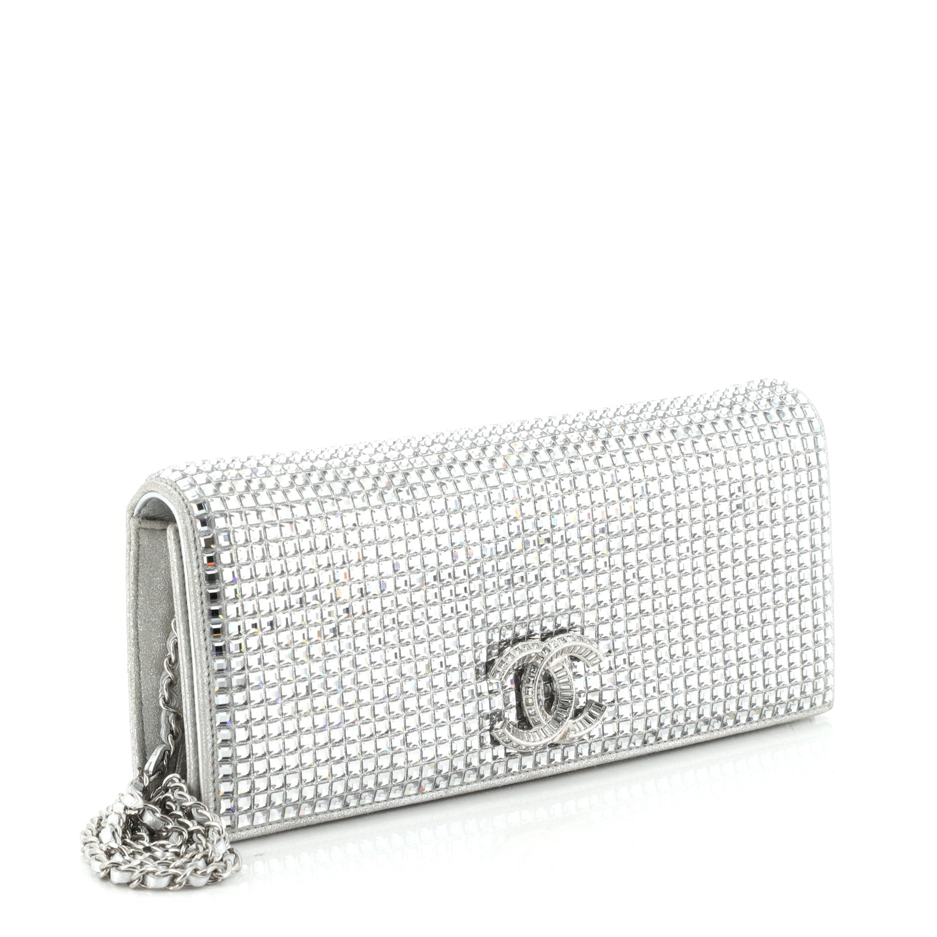 Paris-Dubai CC Chain Clutch Crystal