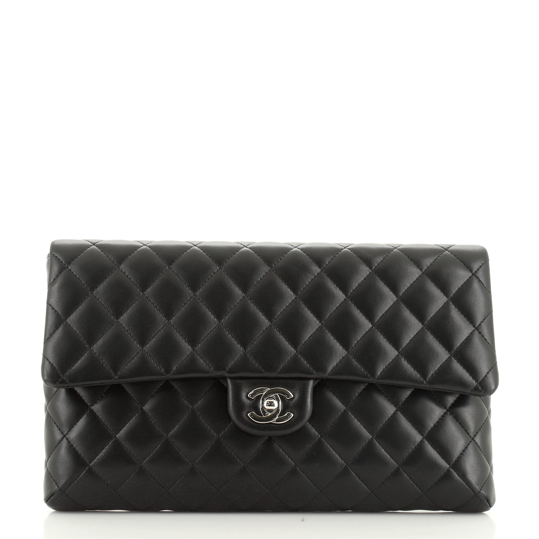 Classic Flap Clutch Quilted Lambskin