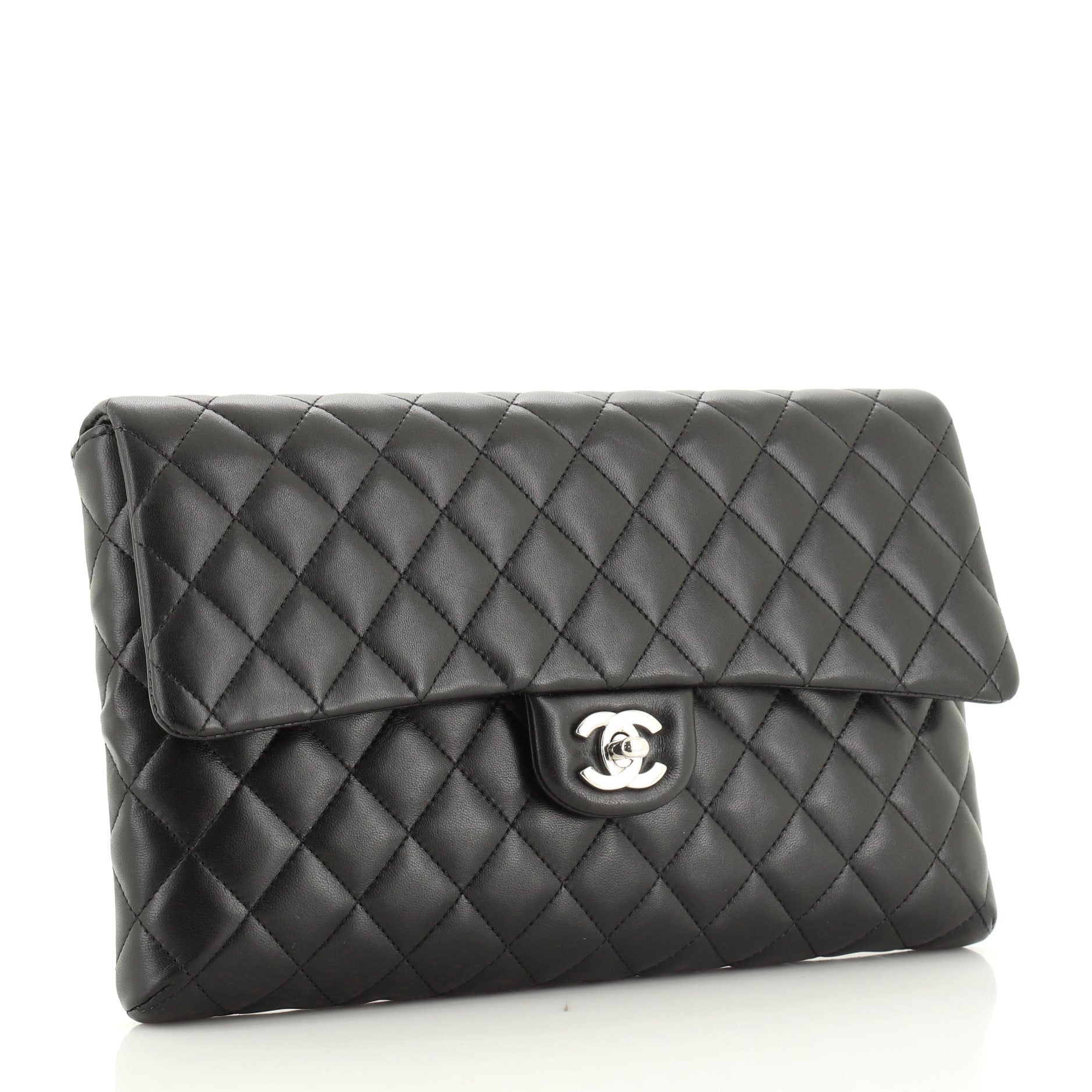 Classic Flap Clutch Quilted Lambskin