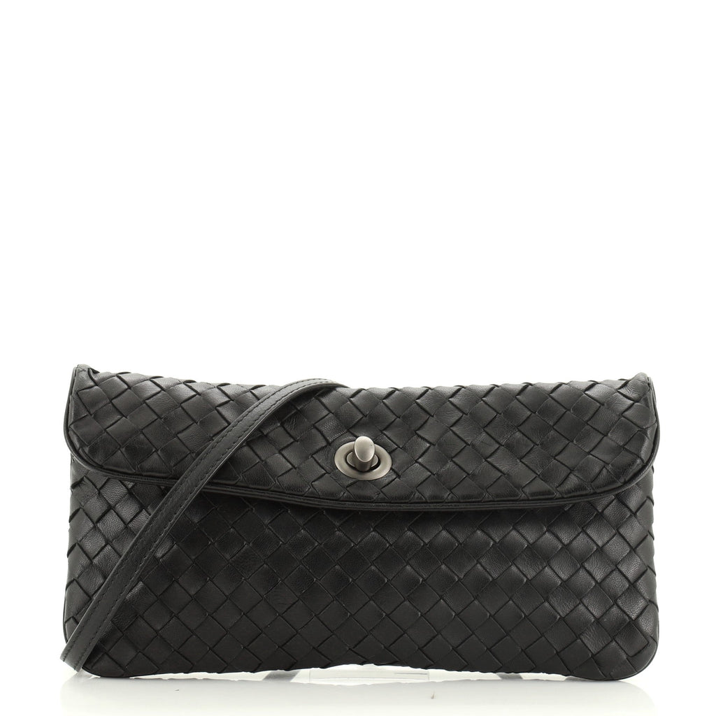 Turnlock Crossbody Bag Intrecciato Nappa Mini
