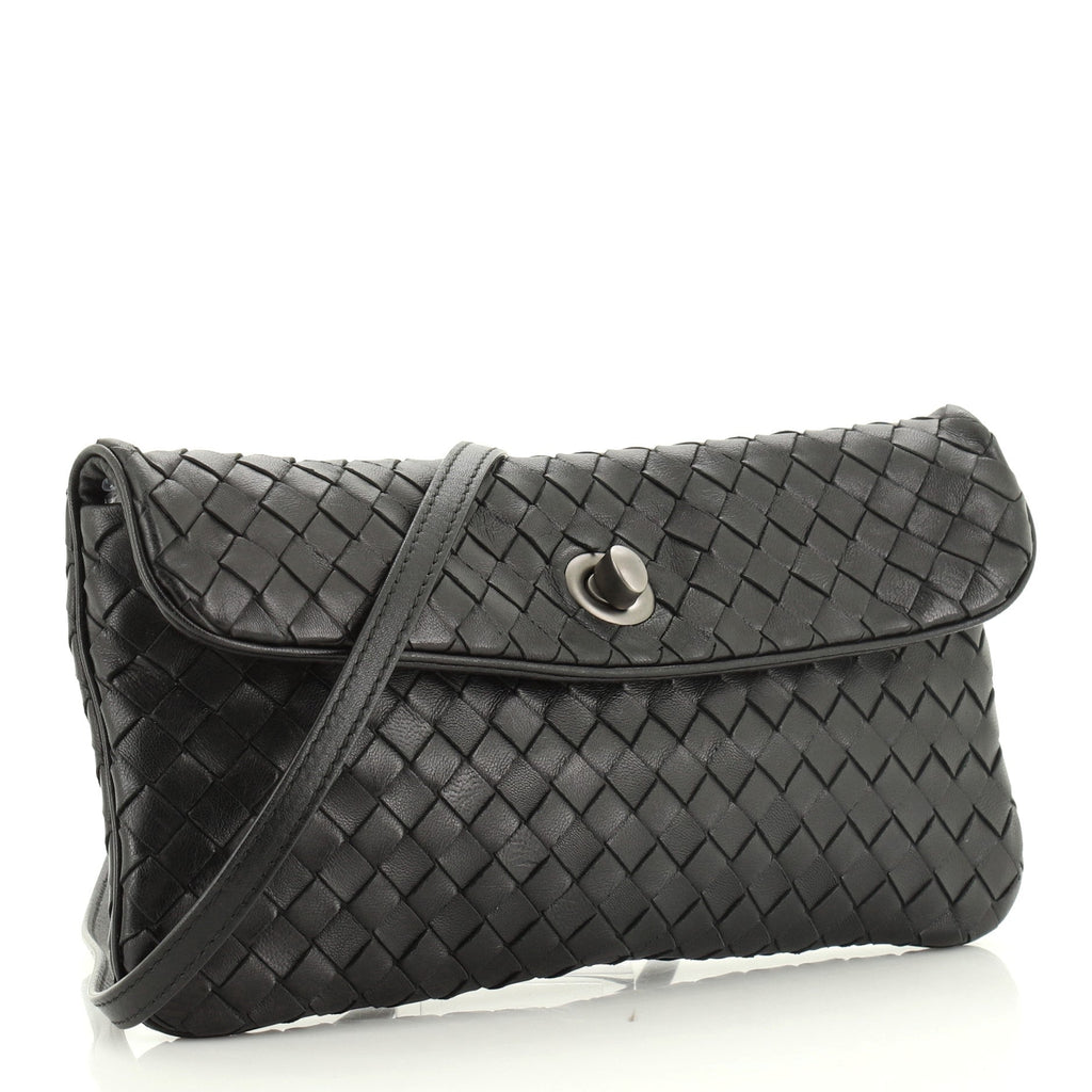 Turnlock Crossbody Bag Intrecciato Nappa Mini