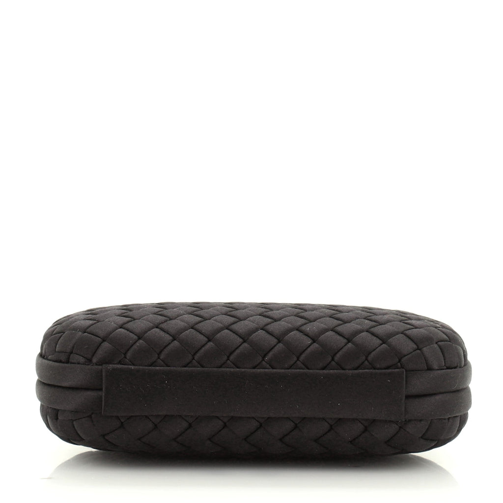 Box Knot Clutch Intrecciato Satin Small