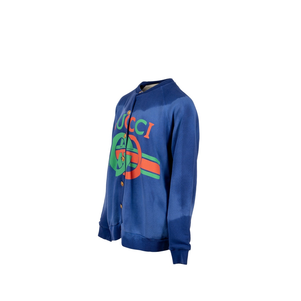 Gucci Size XS Oversized GG Logo igan/Jacket Cotton Multicolour