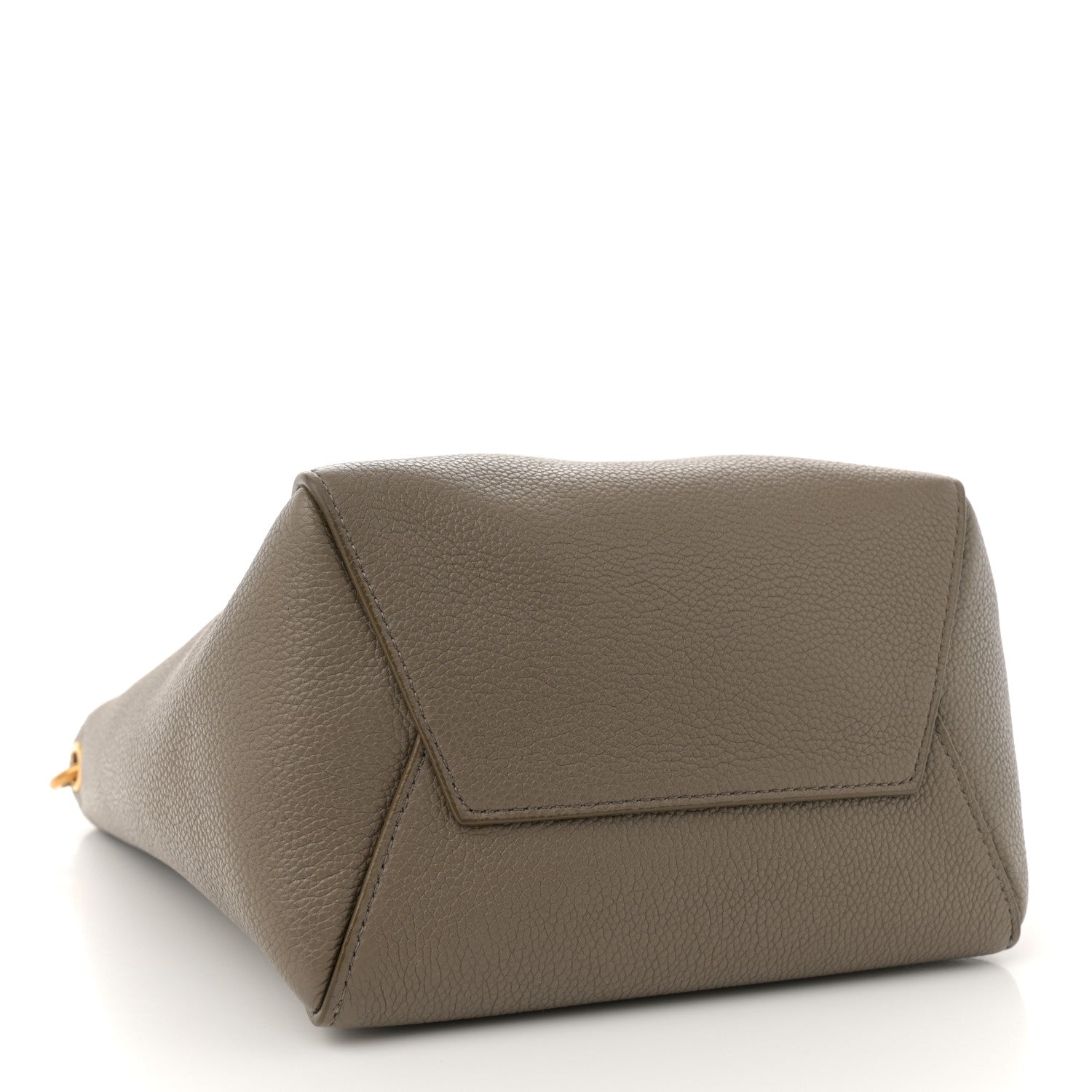 Soft Grained Calfskin Small Sangle Bucket Bag Taupe