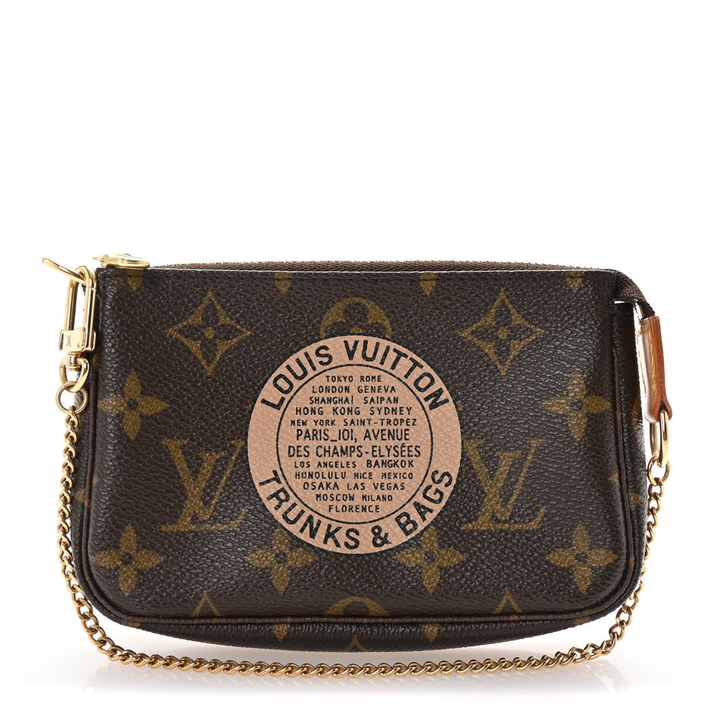 Monogram Complice Trunks and Bags Mini Pochette Accessories Beige