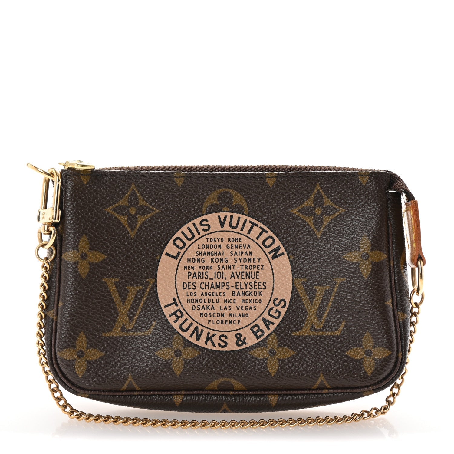 Monogram Complice Trunks and Bags Mini Pochette Accessories Beige