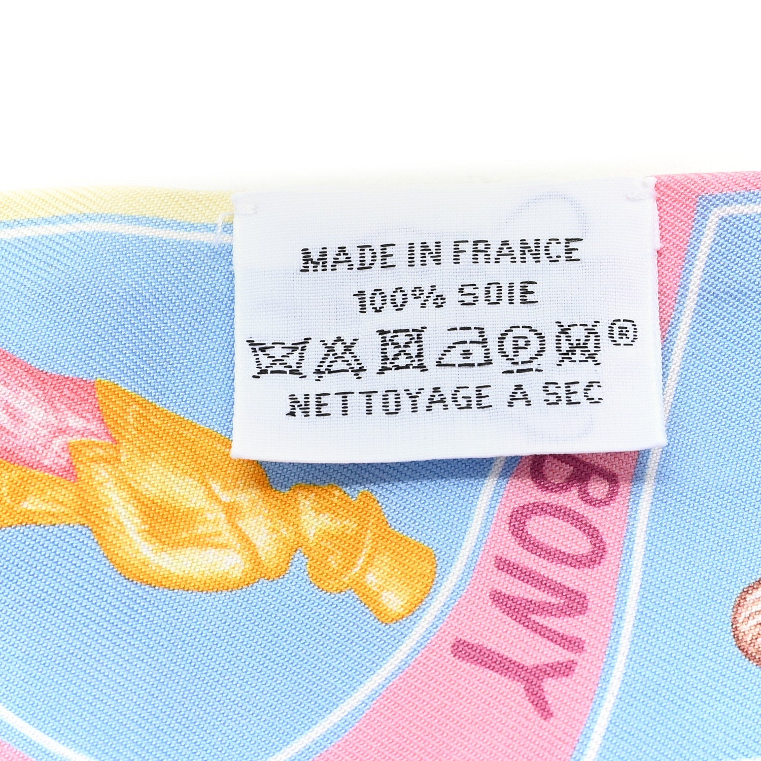 Silk Funny Ice Cream Twilly Bleu Ciel Rose Bonbon