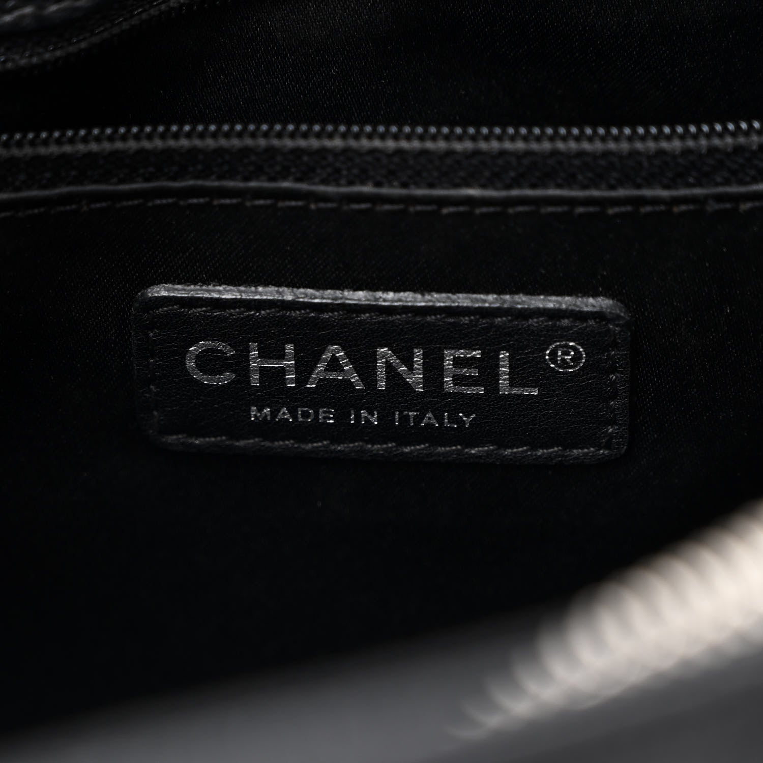 Caviar Quilted Grand Shopping Tote GST Black