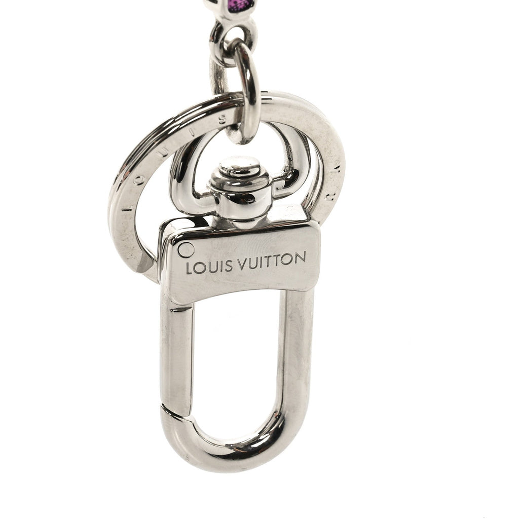 LV X YK Pumpkin Key Holder Bag Charm Yellow
