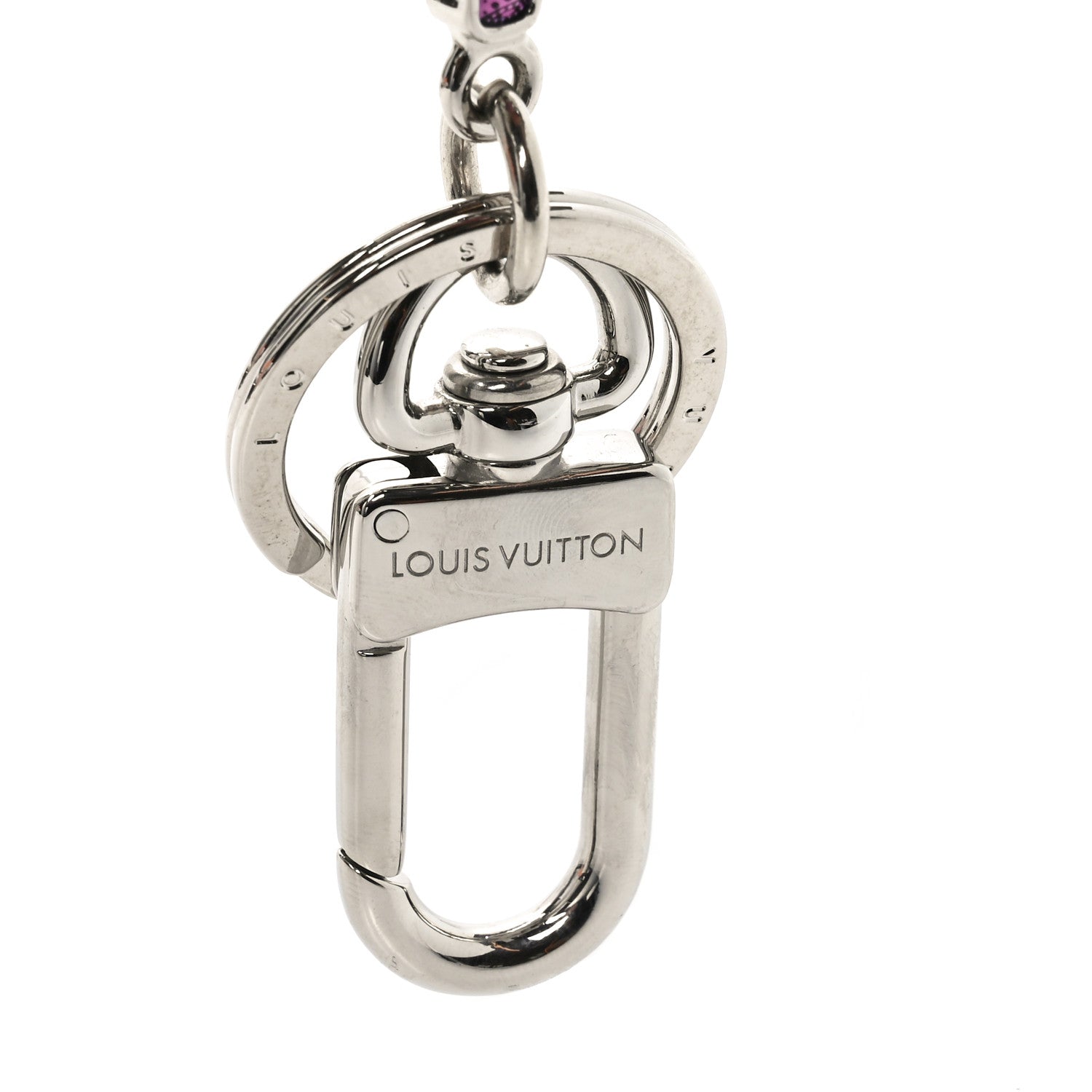 LV X YK Pumpkin Key Holder Bag Charm Yellow