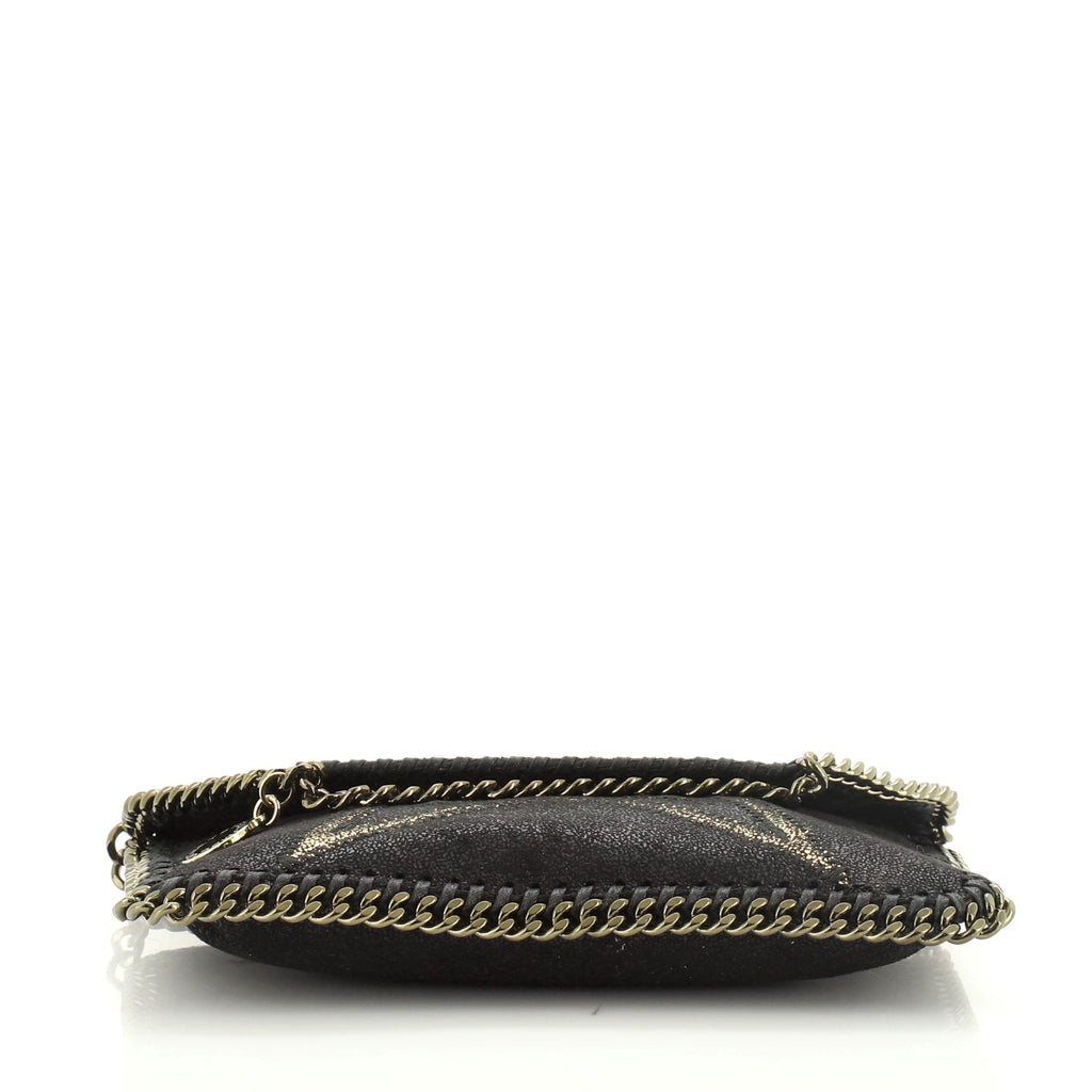 Falabella Fold Over Flap Crossbody Bag Embellished Shaggy Deer Mini