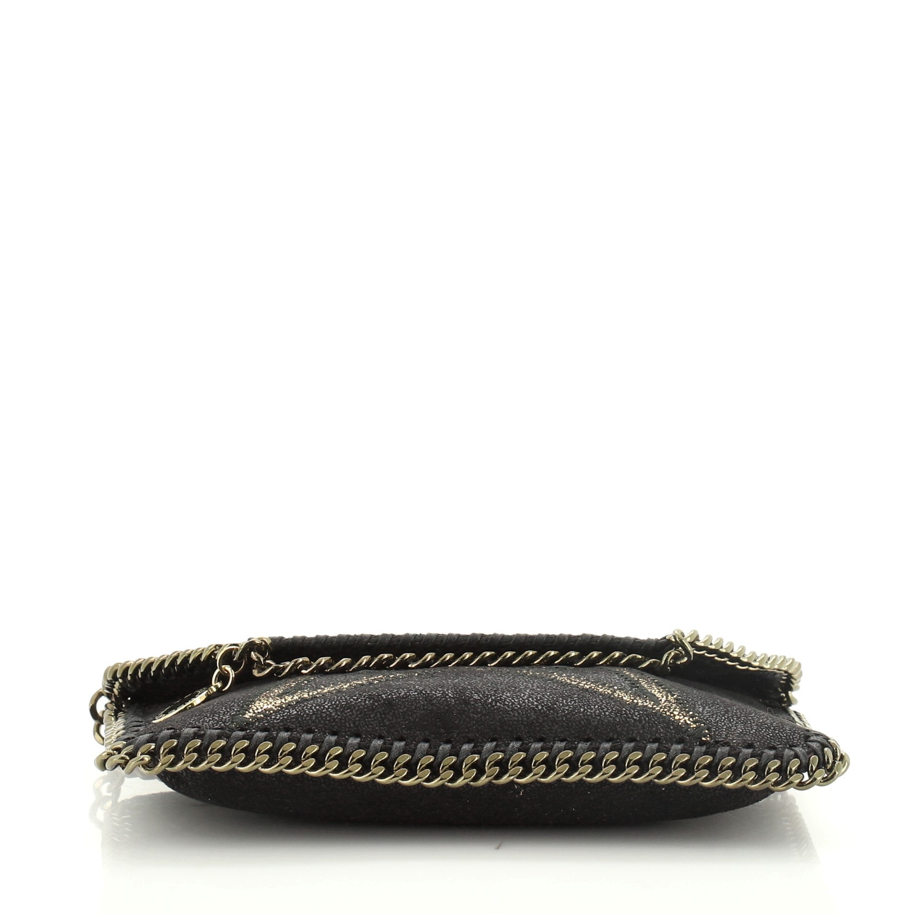 Falabella Fold Over Flap Crossbody Bag Embellished Shaggy Deer Mini