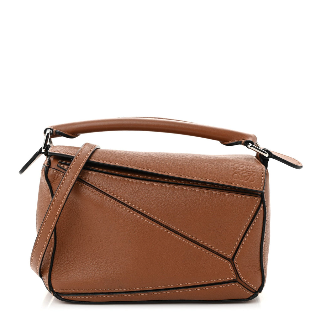 Calfskin Mini Puzzle Bag Tan
