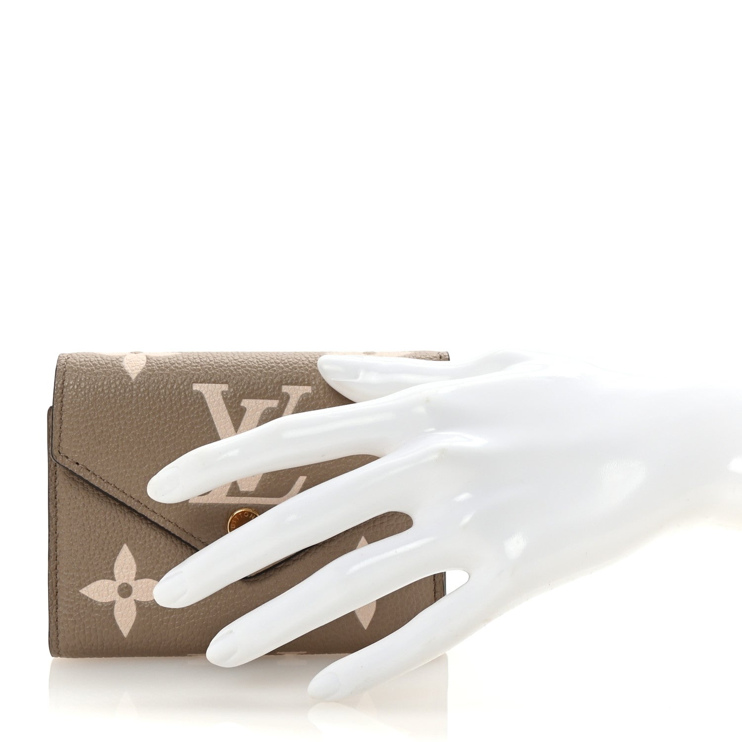 Empreinte Monogram Giant Victorine Wallet Tourterelle Creme